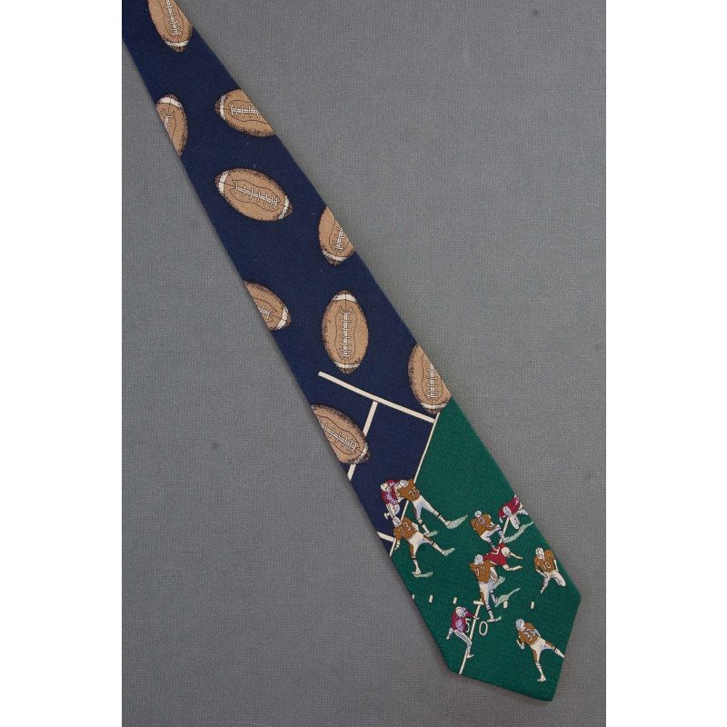 Raining Footballs on Field of Players - Necktie