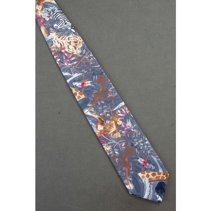 Various Wild Animals Found in the Jungle Tie