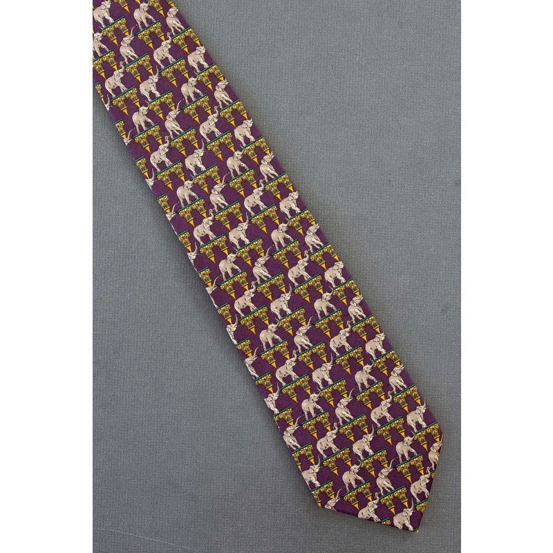 Elephants on Platforms - Long Jos. A. Bank Necktie