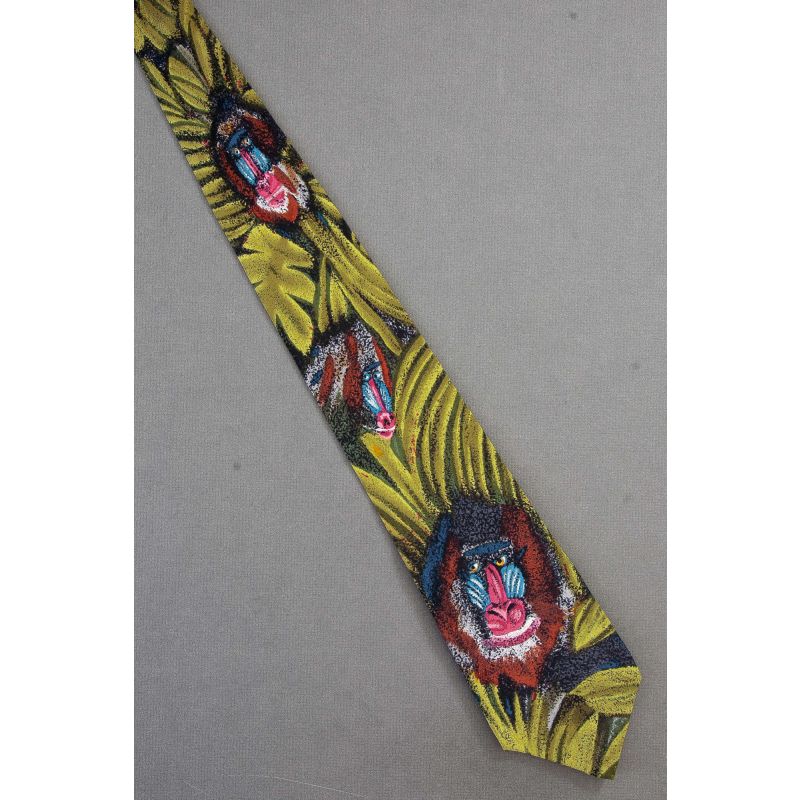 Mandrill Monkeys - WWF - World Wildlife Necktie