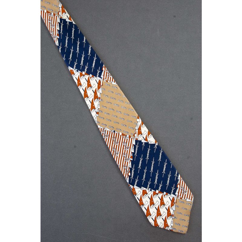 Patchwork of Nautical Themes - Vintage Tie