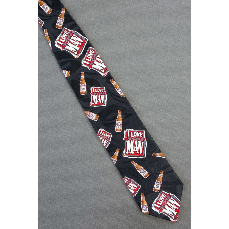 I Love You Man! - Bud Light Beer Bottle Necktie