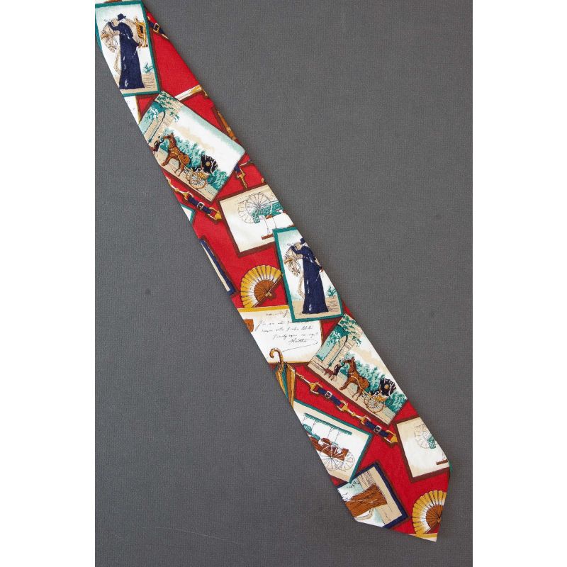 Victorian Travel Scenes, Letters & More - Necktie