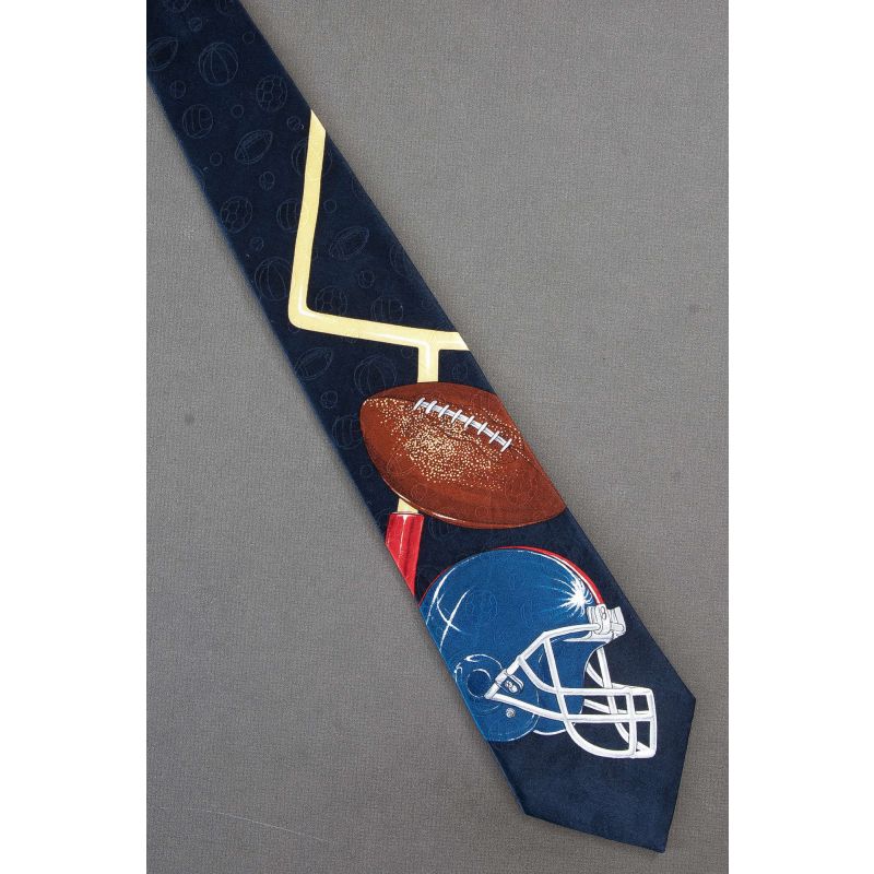 Helmet, Football & Goal Post - Evan Picone Tie
