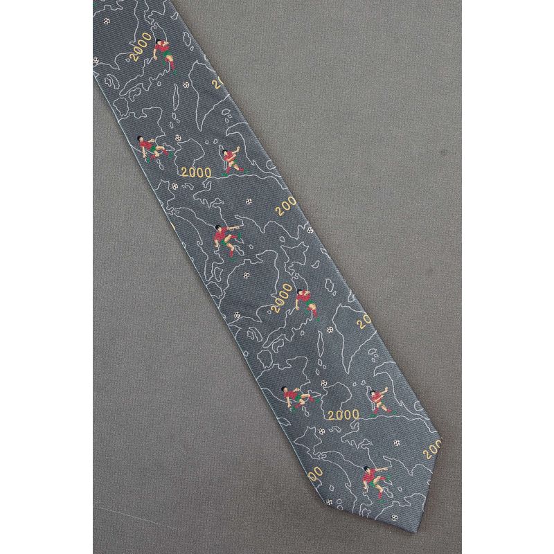 Soccer Players Celebrate the Millennium Necktie