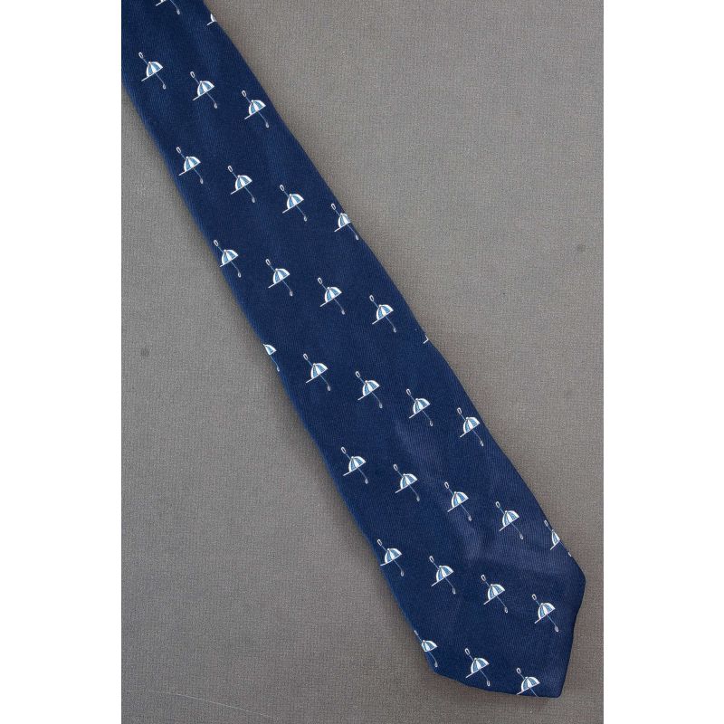 Jockey Hat & Riding Crop - 1970's Vintage Necktie