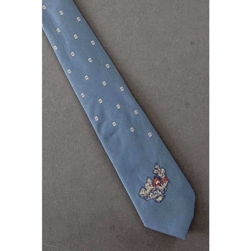 Man & Dogs Hunting Scene - Vintage Necktie