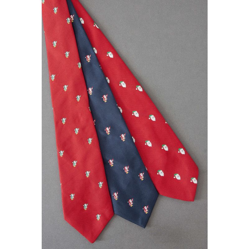 3 For $25 - Santa Claus Theme Christmas Neckties