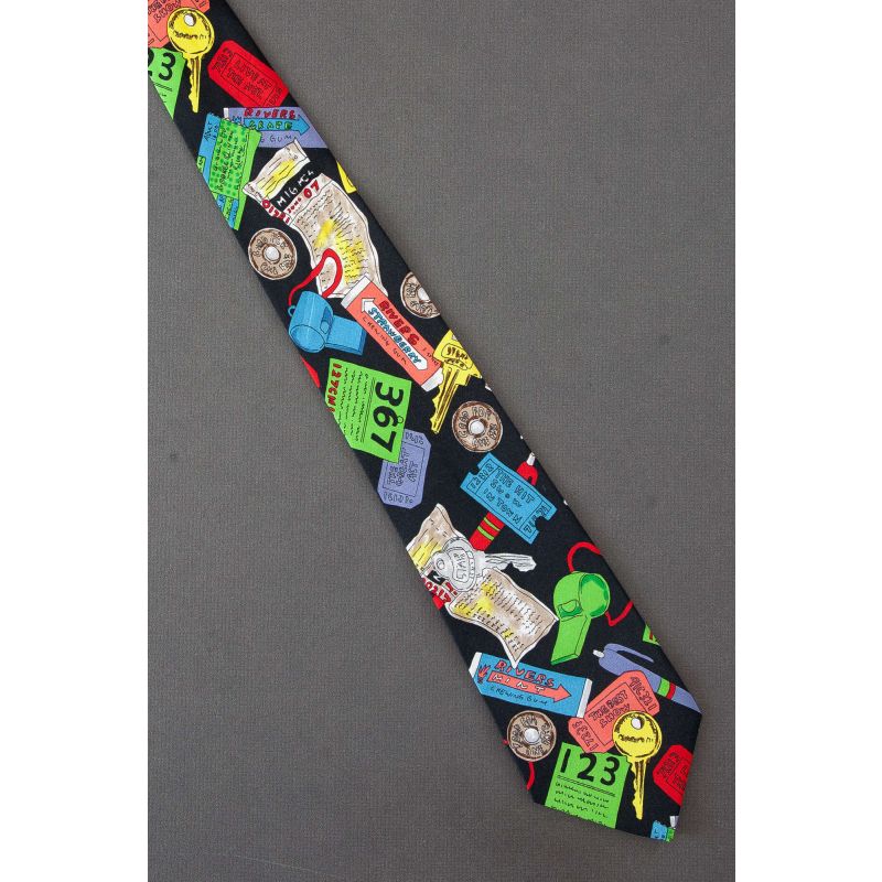 All Items Found In A Pocket - Black Necktie