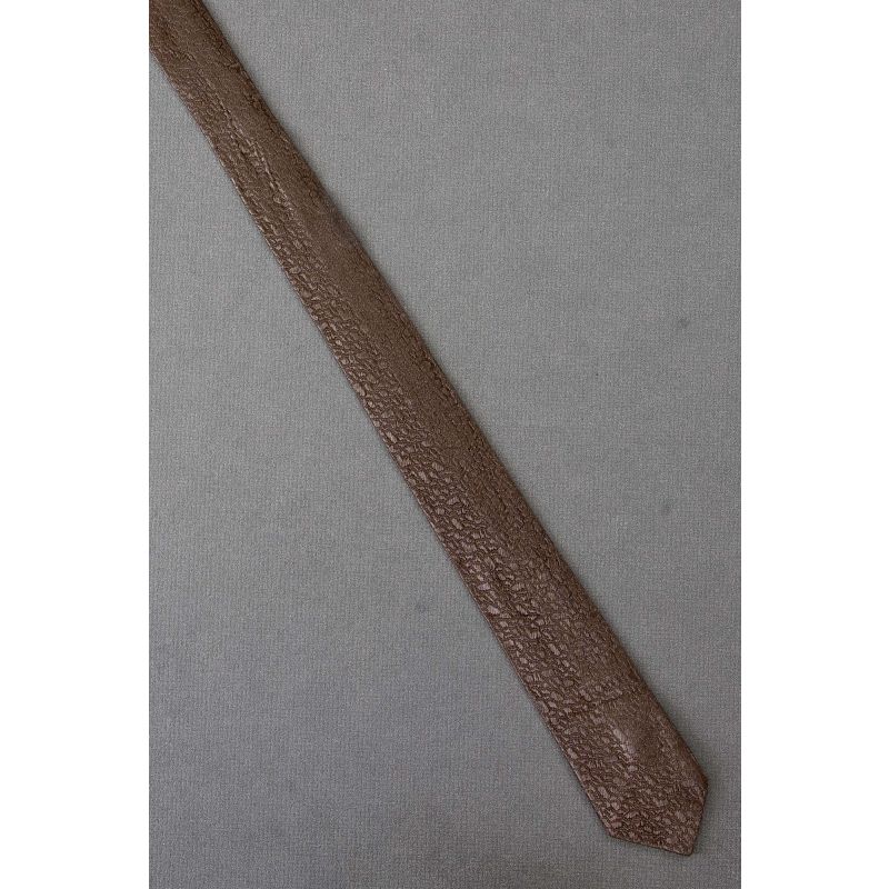 Highly Textured 1960's Skinny Brown Necktie