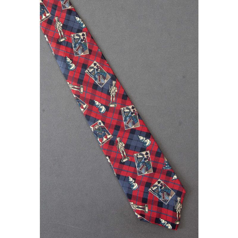 Chess Pieces & Playing Cards - Game Necktie