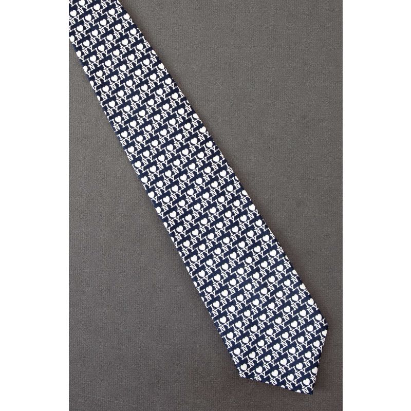 I Love New York Repeat - Navy Silk Necktie 