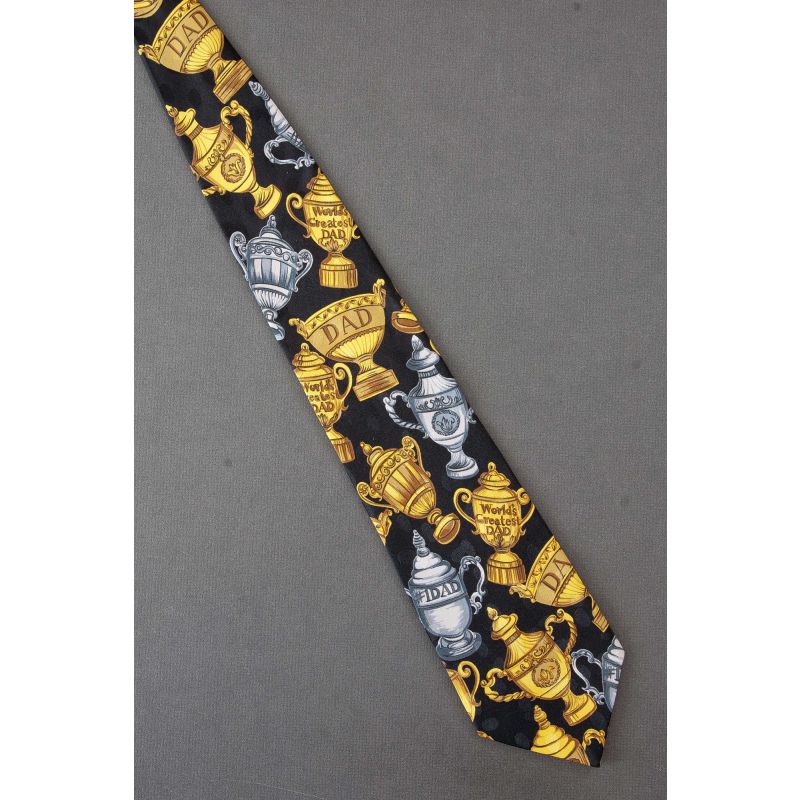 World's Greatest Dad Trophies - Black Necktie