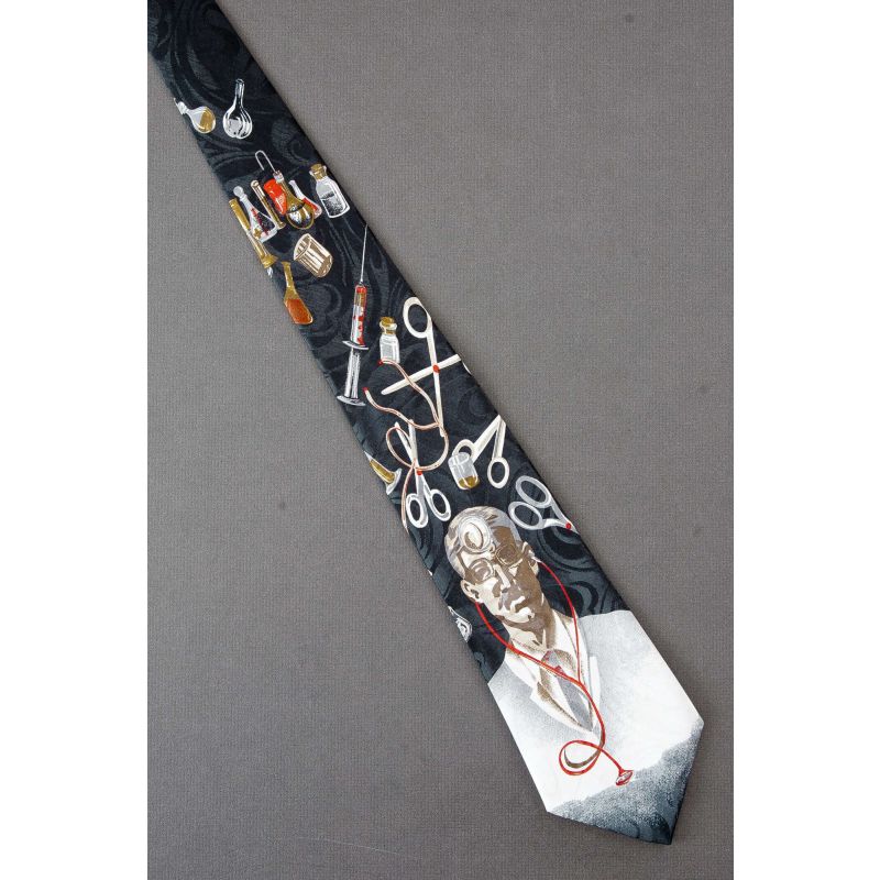 Doctor With Stethoscope & Medical Instruments Tie