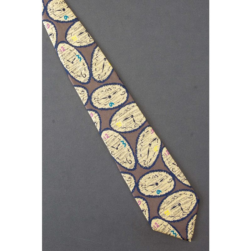 Oval Clock Tell Time - Pierre Balmain Silk Tie