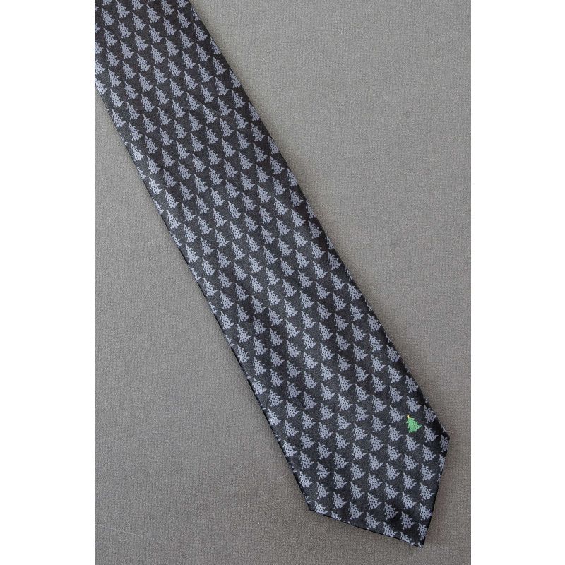 One Green Christmas Tree in a Sea of Gray Tie