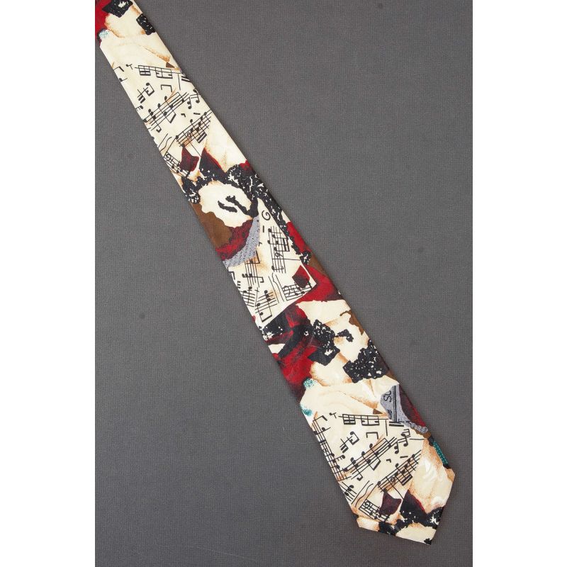 Music Sheet Collage - Unique Colorful Necktie