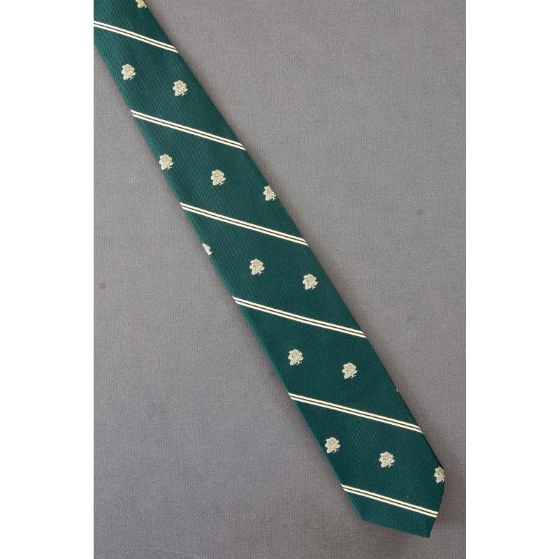 Grown Trees & Stripes - 1980's Skinny Green Tie