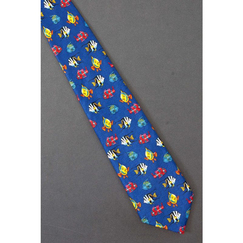 Colorful Tropical Fish - Blue Addiction Necktie
