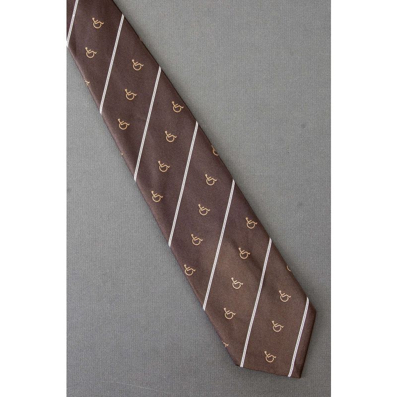 Wheelchair - Symbol of Access - Brown Necktie
