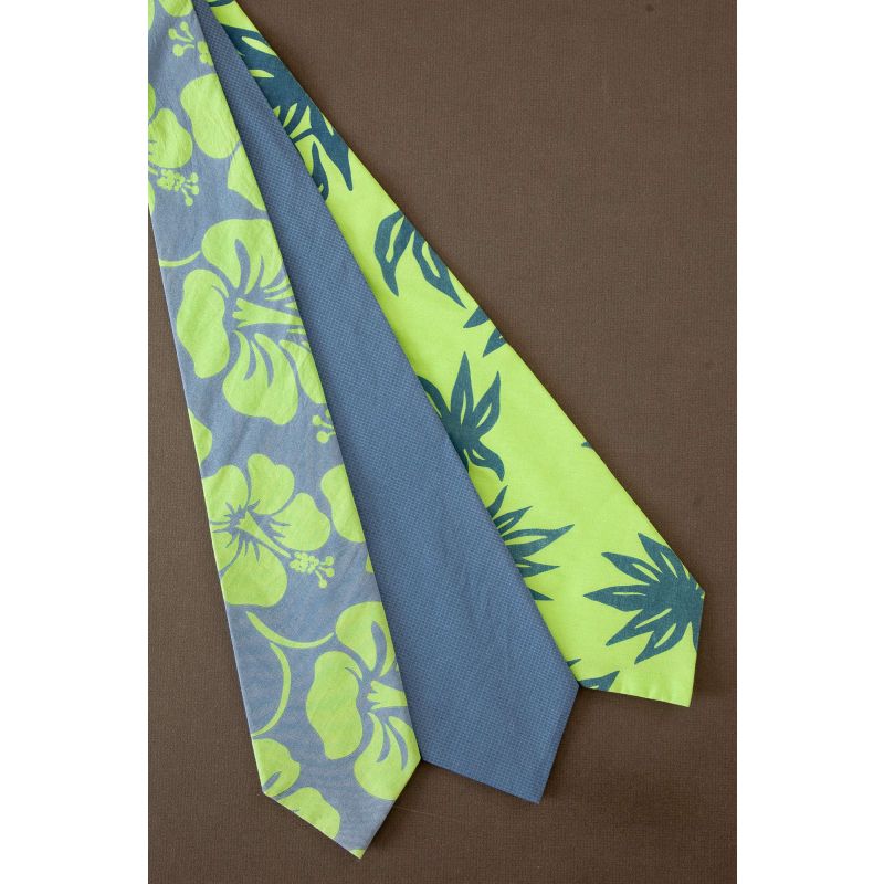 3 For $25 - Blue & Green Orchid & Matching Ties