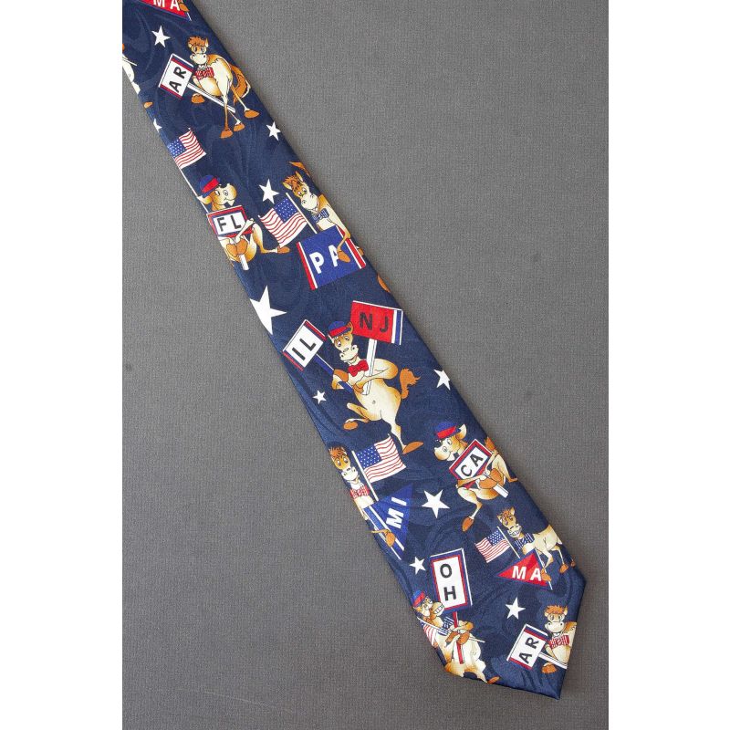 DNC Donkeys Hold State Signs - Navy Necktie