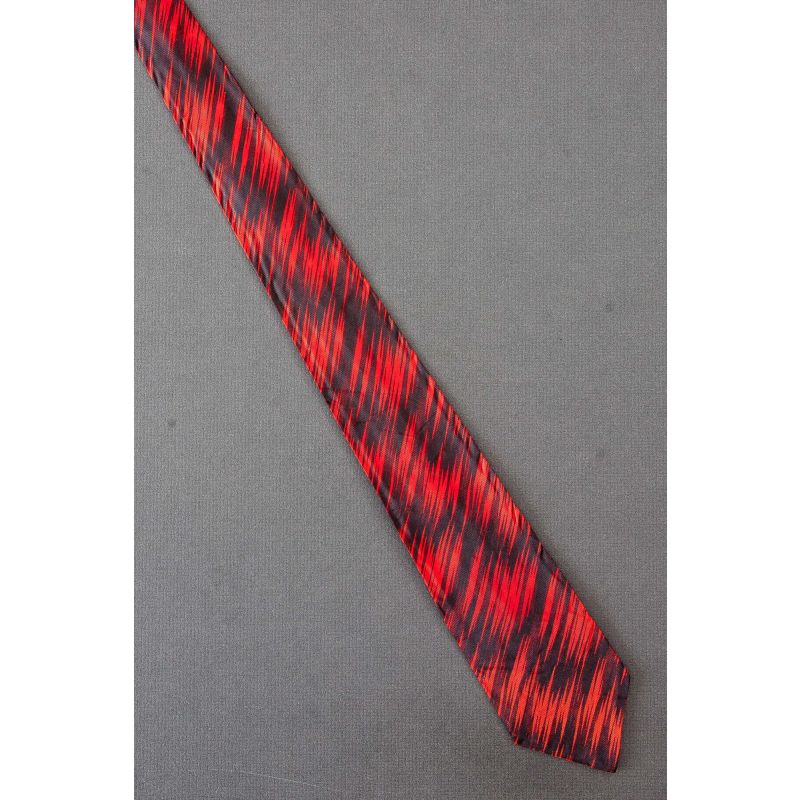 Electrified! 1950's Skinny Red & Black Necktie