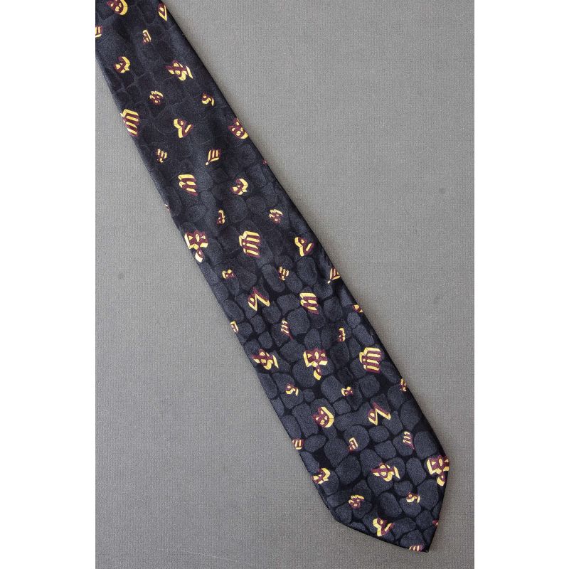 Unique Cattle Brands or Not - Blue Silk Necktie