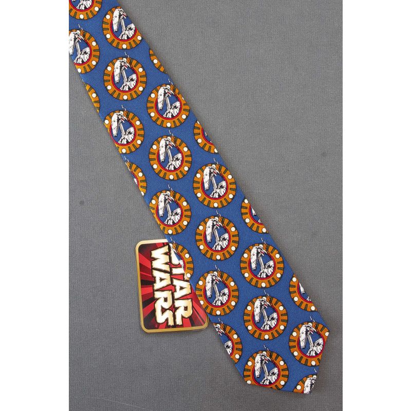 Droid Repeat in Navy - Blue Star Wars Necktie