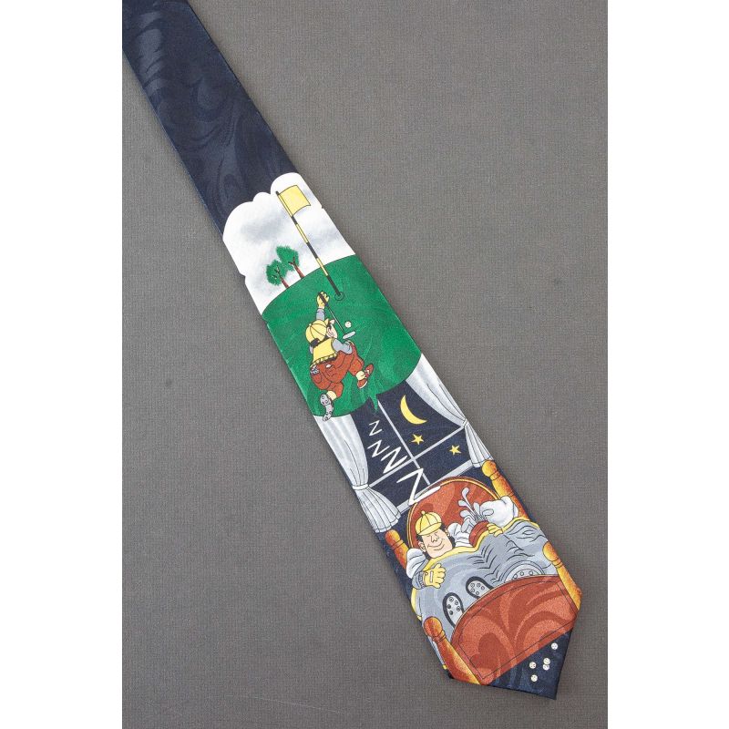 Dreaming of the Perfect Golf Putt - Fun Necktie