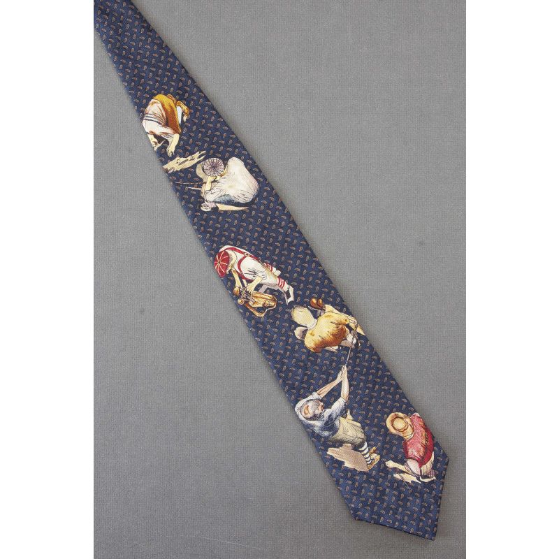 A Birds Eye View of A Group of Golfers Necktie