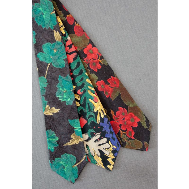 3 For $25 - Black Matching Rayon Neckties