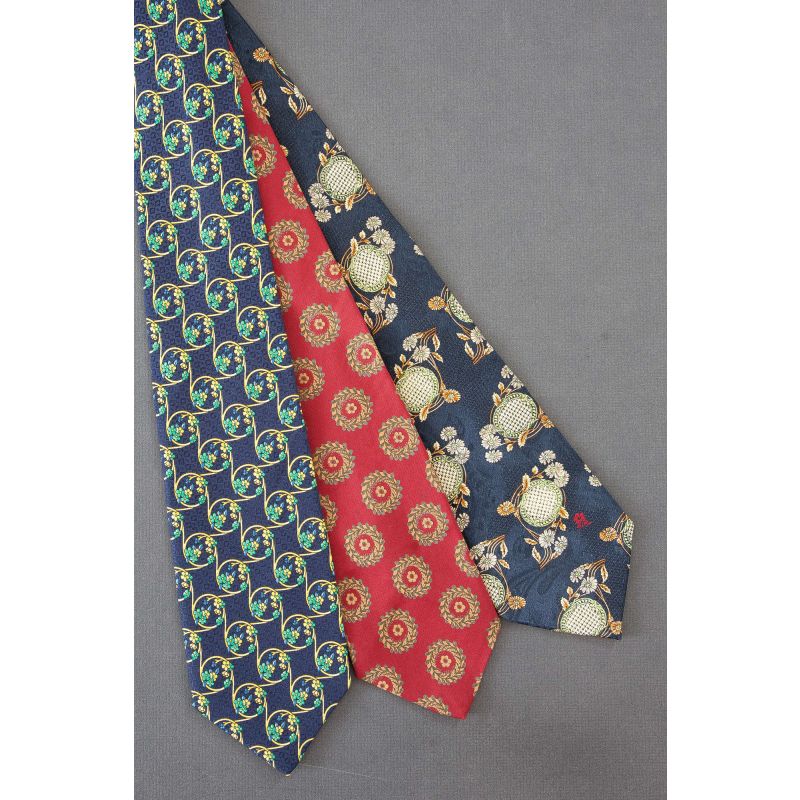 3 For $25 - Flowers Create Circles - Neckties