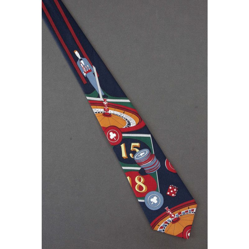 Roulette Casino Game & Cocktail Server Necktie
