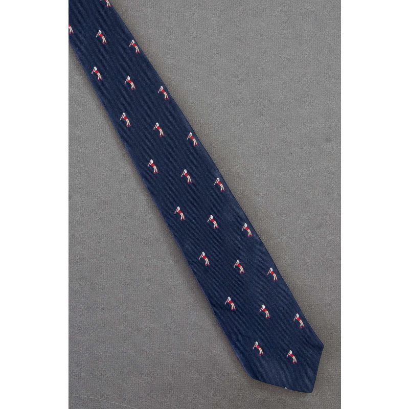 Golfer Swing Repeat - 1980's Skinny Necktie