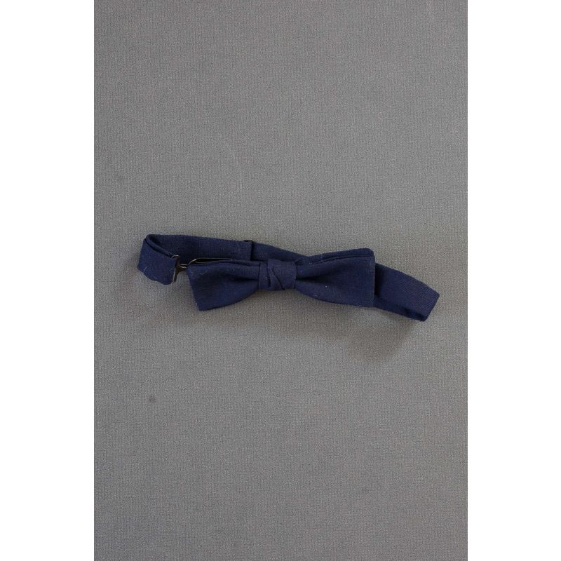 Solid Navy Blue - Men's Adjustable Bow Tie