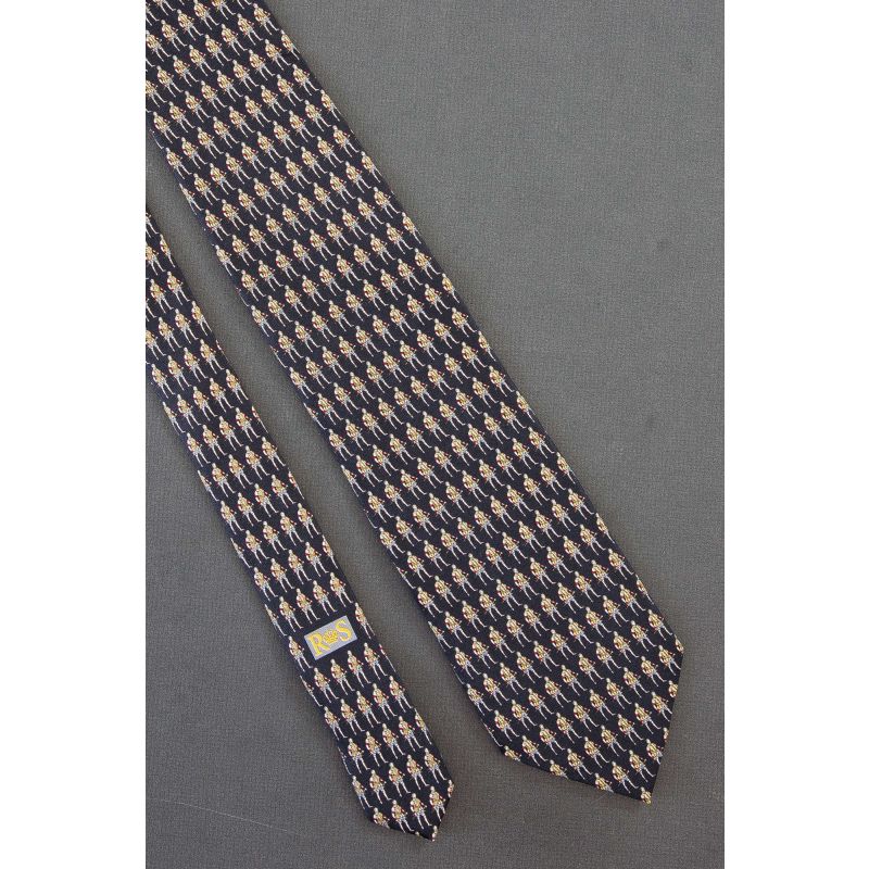 Elizabethan Man & Sword - Black Necktie