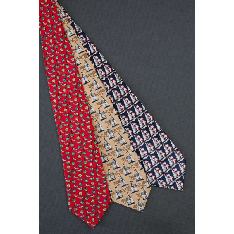 3 For $25 - Sailboats & Buoys - Nautical Ties