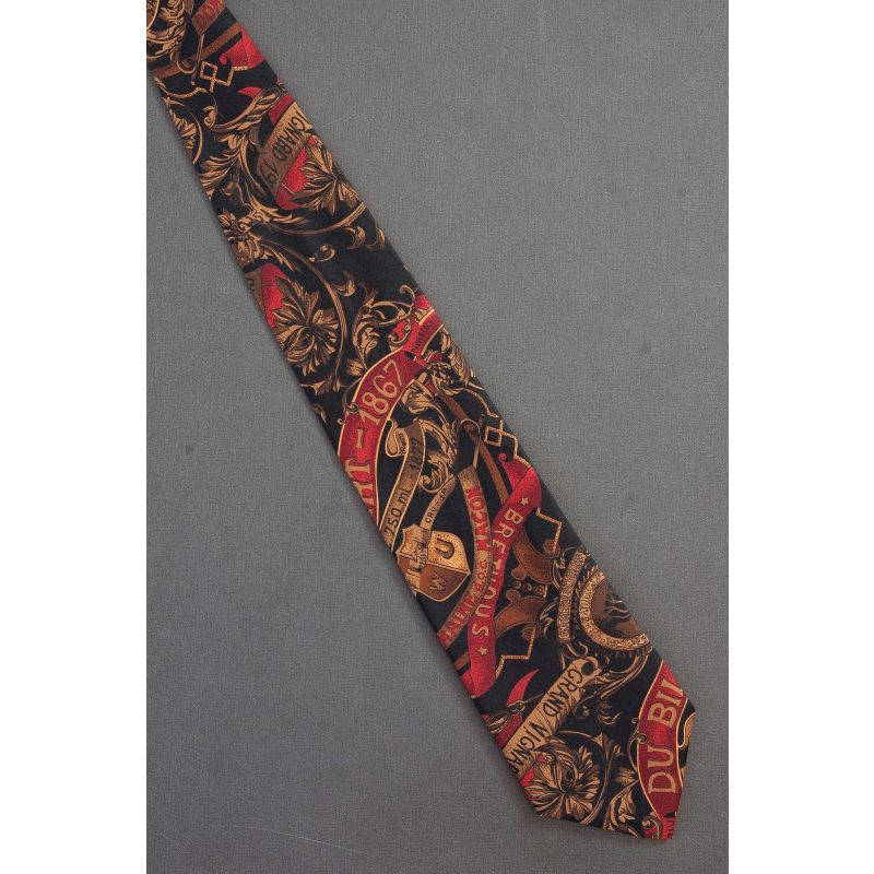 French Phrases & Crest - Silk Ferrell Reed Necktie