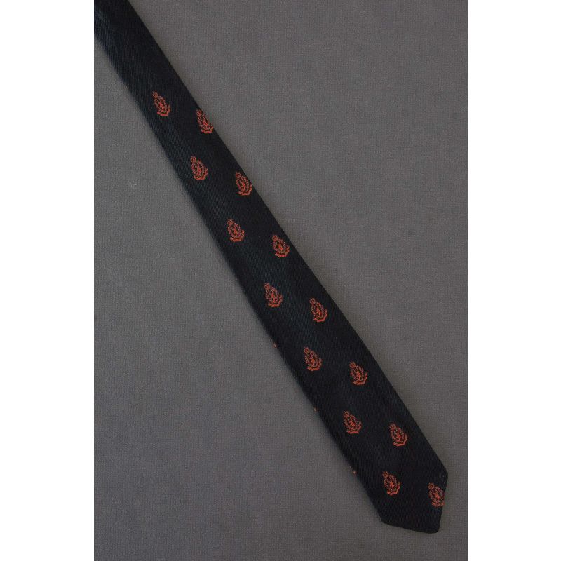Kudu With Crown & Laurels - Skinny Crest Tie