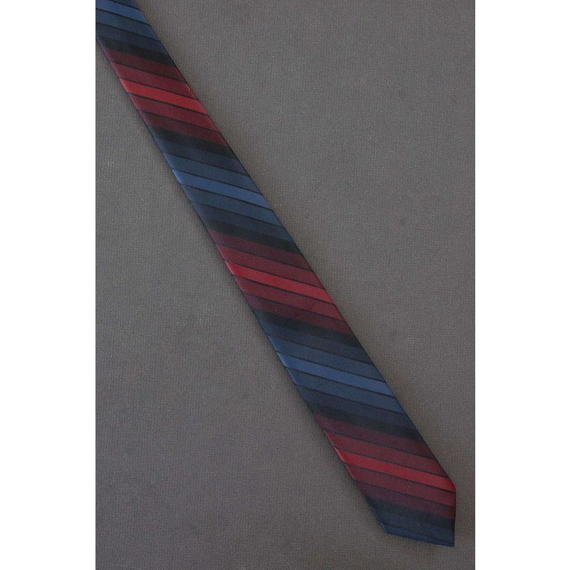 Red & Blue Stripe - Boys 1950's Skinny Necktie