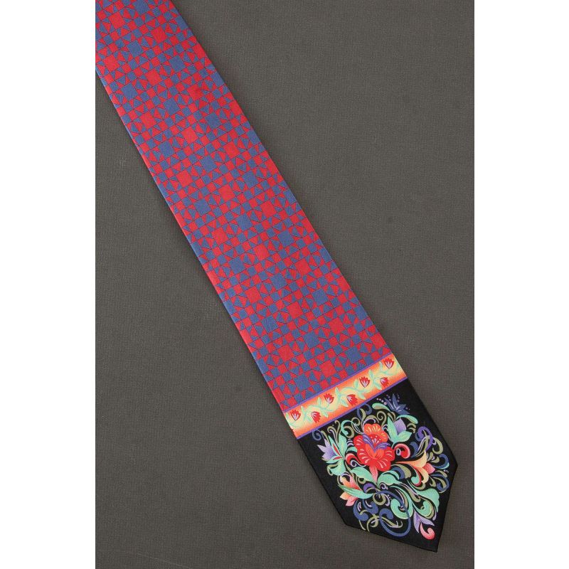 Jim Shore - Floral & Geometric Art Necktie