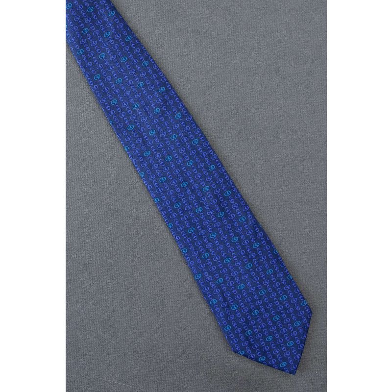 Basell Polyolefins Logo - Navy Blue Silk Necktie