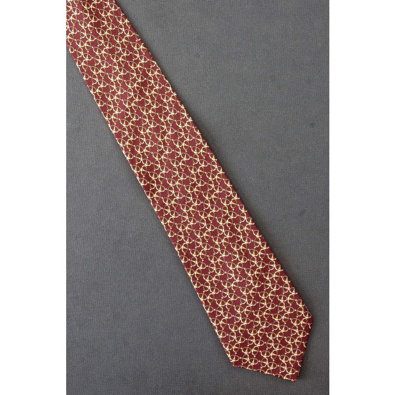 Connected Horse Tack - Red Silk Richel Necktie