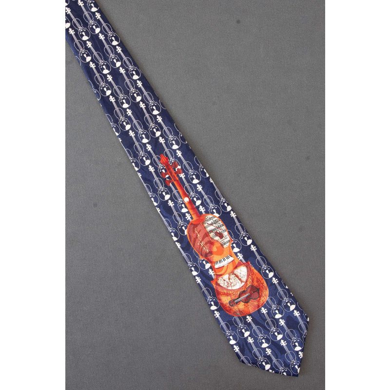 Violin, Piano Keyboard & Saxophone - Music Tie
