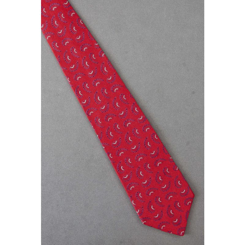 Red, White & Blue Wings - Unique Red Silk Tie