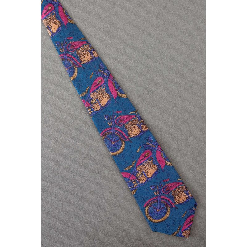 Portrait of a Motorcycle - Silk Henry Grethel Tie