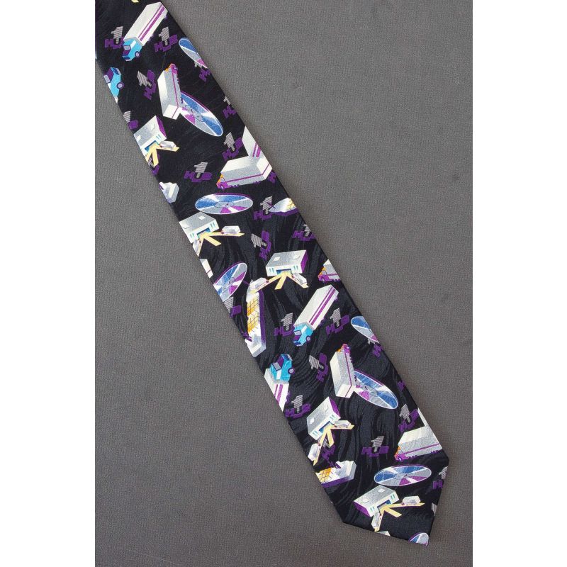 Hub One Logistics - Black Silk Necktie