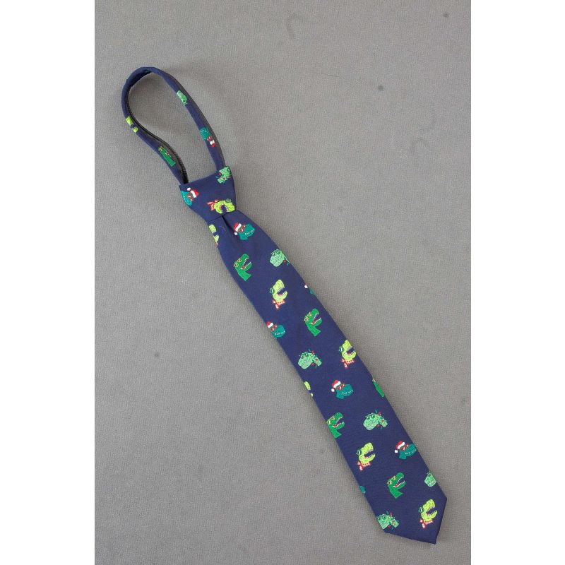 Dinosaurs Love Christmas - Boys Necktie