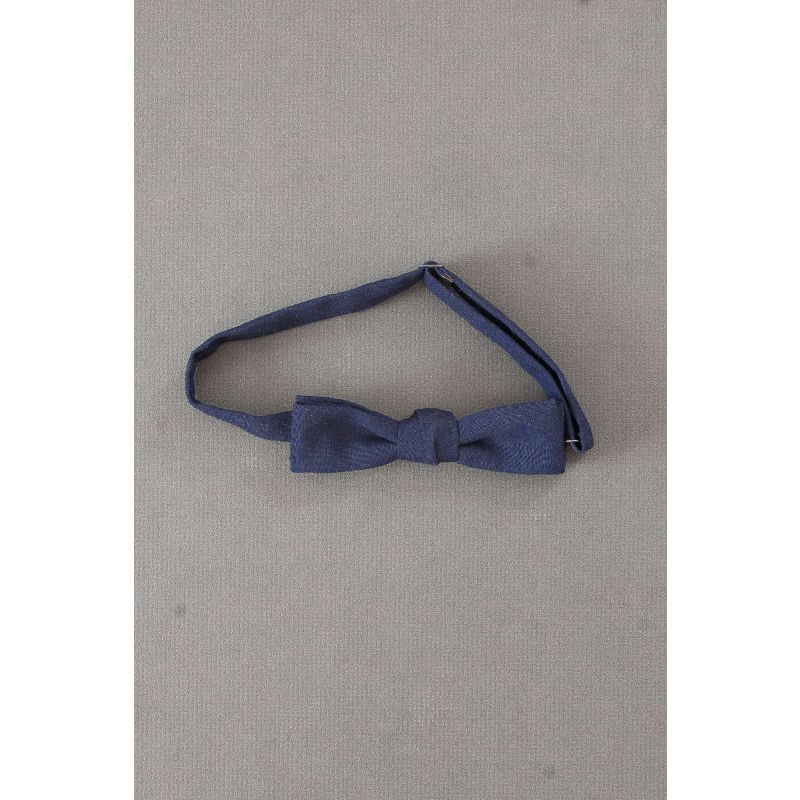 Solid Navy Blue Pre-Tied Adjustable Bow Tie